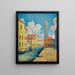 Canal i Venedig, Campo San Barnaba - Henri - Edmond Cross — indrammet kunstværk på væggen