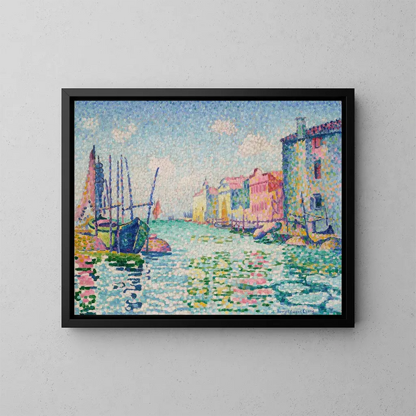 Canal du Ponte Lungo - Henri-Edmond Cross — indrammet kunstværk på væggen