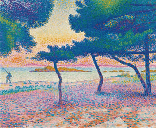 La Plage de Saint-Clair - Henri-Edmond Cross — visning af kunstværket