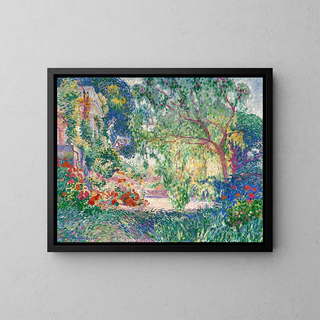 Le falske pebertræ af Provence - Henri-Edmond Cross — indrammet kunstværk på væggen