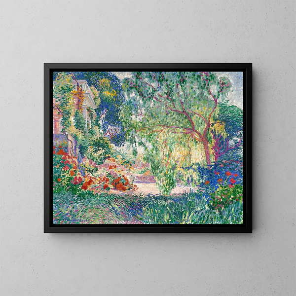 Le falske pebertræ af Provence - Henri-Edmond Cross — indrammet kunstværk på væggen