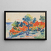 Les Roches rouges Agay - Henri-Edmond Cross — indrammet kunstværk på væggen