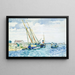 Scène marine, bateaux près de Venise - Henri-Edmond Cross — indrammet kunstværk på væggen