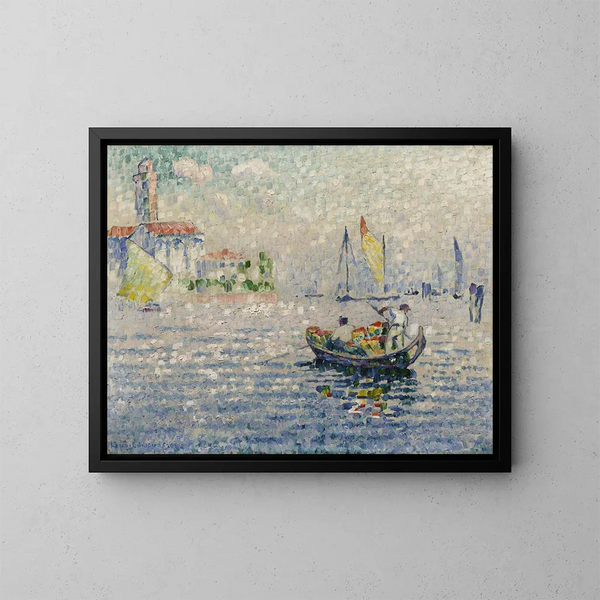 Morgen på Murano - Henri-Edmond Cross — indrammet kunstværk på væggen