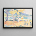 Pins sur la côte - Henri-Edmond Cross — indrammet kunstværk på væggen