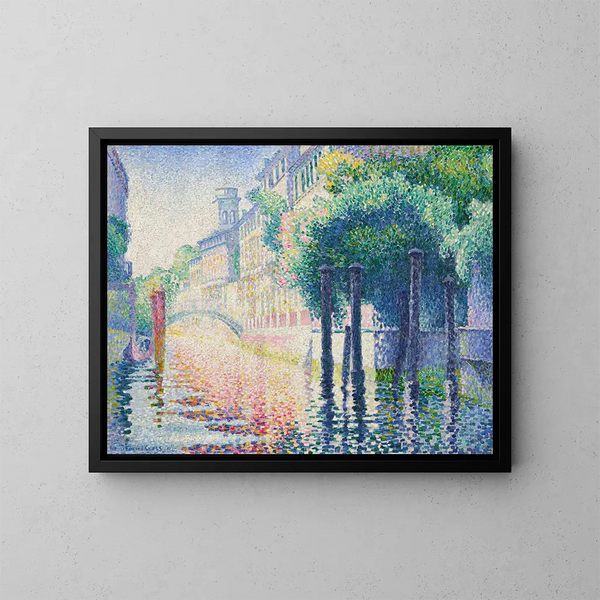 Rio San Trovaso, Venedig - Henri-Edmond Cross — indrammet kunstværk på væggen