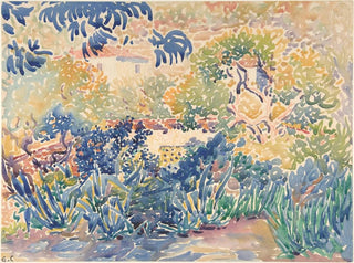 Le jardin de l'artiste à Saint-Clair - Henri-Edmond Cross — visning af kunstværket