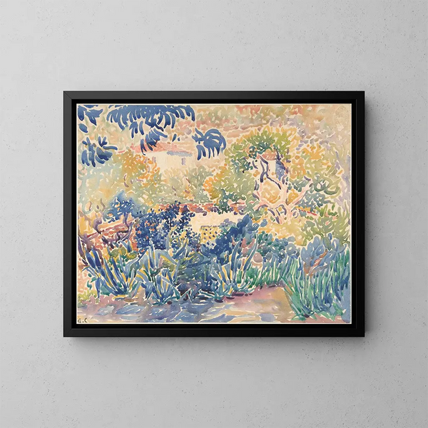 Le jardin de l'artiste à Saint-Clair - Henri-Edmond Cross — indrammet kunstværk på væggen