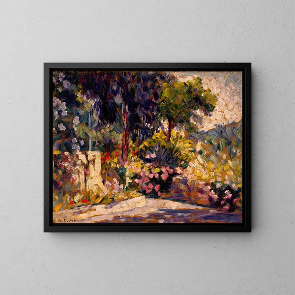La terrasse fleurie - Henri-Edmond Cross — indrammet kunstværk på væggen
