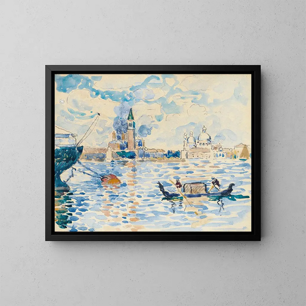 Venise set fra Bassinet af Sankt Marc - Henri-Edmond Cross — indrammet kunstværk på væggen