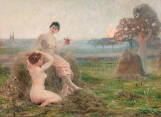 L'heure enchantée - Henri-Eugène Delacroix — visning af kunstværket