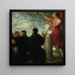 Hyldest til Eugène Delacroix - Henri Fantin-Latour — indrammet kunstværk på væggen