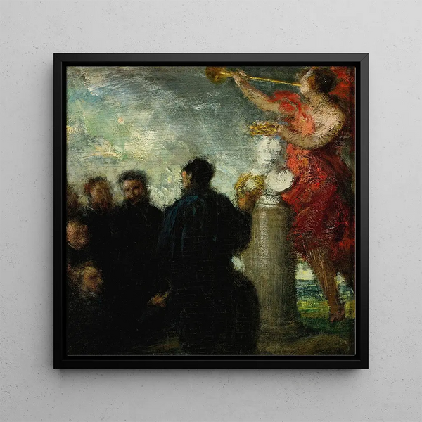 Maleri Hyldest til Eugène Delacroix - Henri Fantin-Latour | Kunsttryk