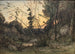 En lysning ved solnedgang - Henri-Joseph Harpignies — visning af kunstværket