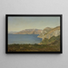 La Côte d'Azur, baie sur la Méditerranée - Henri-Joseph Harpignies — indrammet kunstværk på væggen