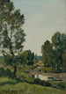 La flaque au bois - Henri-Joseph Harpignies — visning af kunstværket