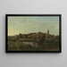Landskabsmaleri i Auvergne - Henri-Joseph Harpignies — indrammet kunstværk på væggen