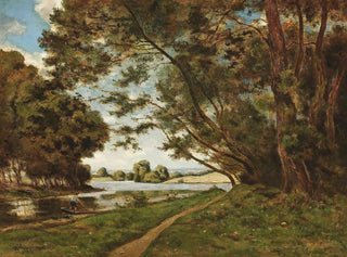 Le Sentier auprès de la rivière - Henri-Joseph Harpignies — visning af kunstværket