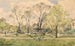 "Les jardins des Champs-Élysées med Diane-fontænen" af Jacques Hittorff, Paris - Henri-Joseph Harpignies — visning af kunstværket