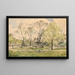 "Les jardins des Champs-Élysées med Diane-fontænen" af Jacques Hittorff, Paris - Henri-Joseph Harpignies — indrammet kunstværk på væggen