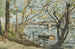 Henri-Joseph Harpignies | Vue de Paris sur la Seine avec le pont du Carrousel — visning af kunstværket