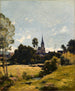 L'eglise du village - Henri-Joseph Harpignies — visning af kunstværket