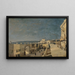 En kaj ved Nice, Les Ponchettes - Henri-Joseph Harpignies — indrammet kunstværk på væggen