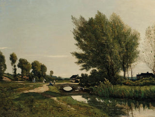 En udsigt nær Saint-Priv - Henri-Joseph Harpignies — visning af kunstværket