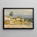 Vue de la Mer Sorrente - Henri-Joseph Harpignies — indrammet kunstværk på væggen