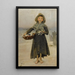 Blomster - Henri Jules Jean Geoffroy — indrammet kunstværk på væggen