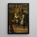 I kunstnerens værksted - Henri Jules Jean Geoffroy — indrammet kunstværk på væggen