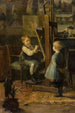 I kunstnerens værksted - Henri Jules Jean Geoffroy — visning af kunstværket