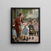 La touche des enseignants - Henri Jules Jean Geoffroy — indrammet kunstværk på væggen