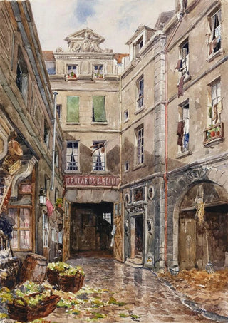 Henri Berthaut - Cour dune maison ancienne 25 rue du Jour.webp