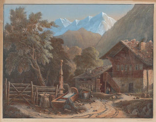 Scène alpine - Henri Boug d'Orschwiller — visning af kunstværket