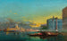 Venedig scene ved skumringen foran Santa Maria della Salute - Henri Duvieux — visning af kunstværket