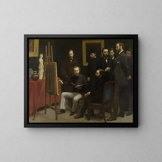 Et værksted ved Batignolles - Henri Fantin-Latour — indrammet kunstværk på væggen