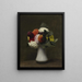 Fantin-Latours Georginer — indrammet kunsttryk på væggen