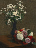 Blomster kamille og dahliaer - Henri Fantin-Latour — visning af kunstværket