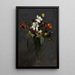 Forårsbillede: tulipaner, påskeliljer, hyacinter, påskeliljer og kørvel - Henri Fantin-Latour — indrammet kunstværk på væggen
