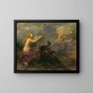 Inspiration - Henri Fantin-Latour — indrammet kunstværk på væggen