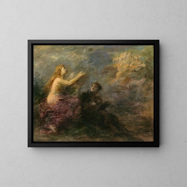 Inspiration - Henri Fantin-Latour — indrammet kunstværk på væggen
