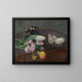 Jacinthes, tulipaner og stemorsblomster placeret på et bord - Henri Fantin-Latour — indrammet kunstværk på væggen