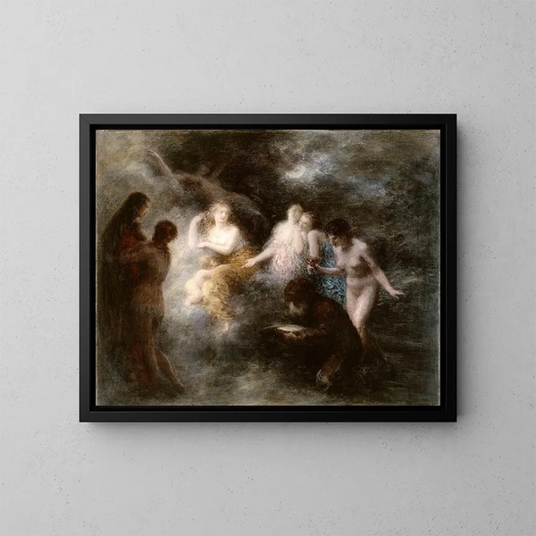La Tentation de saint Antoine - Henri Fantin-Latour — indrammet kunstværk på væggen