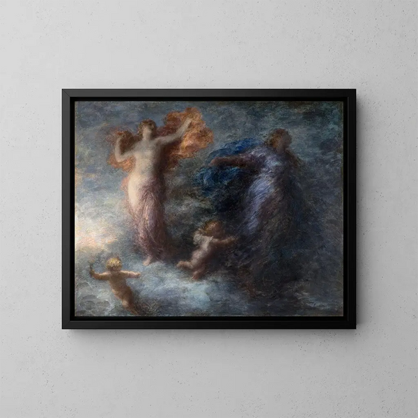L'Aurore et la Nuit - Henri Fantin-Latour — indrammet kunstværk på væggen