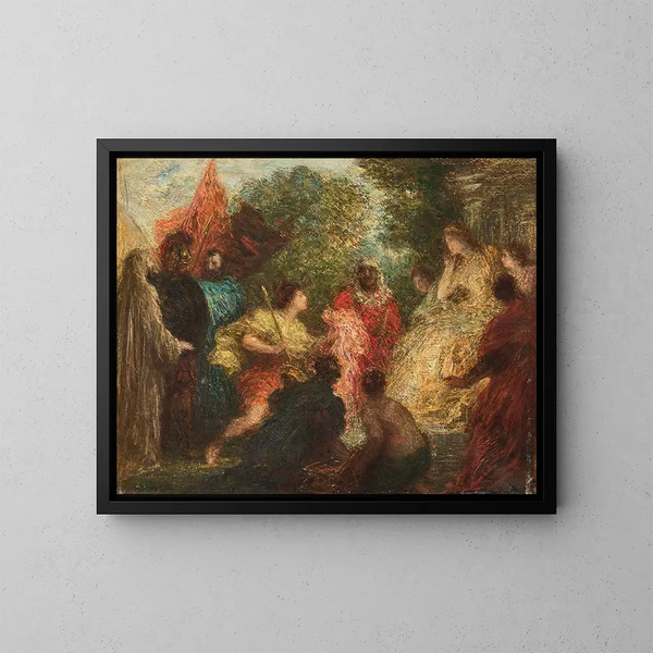 Les Troyens à Carthage - Henri Fantin-Latour — indrammet kunstværk på væggen