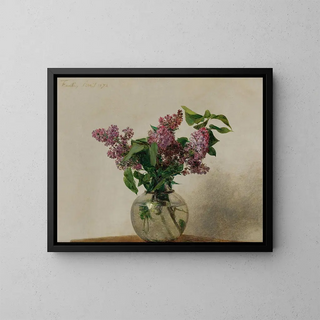 Lilas - Henri Fantin-Latour — indrammet kunstværk på væggen