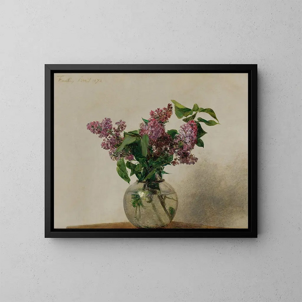 Lilas - Henri Fantin-Latour — indrammet kunstværk på væggen