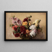 Bouquet de mauves - Henri Fantin-Latour — indrammet kunstværk på væggen
