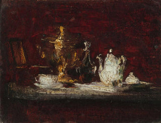 Naturstilleben med samovar - Henri Fantin-Latour — visning af kunstværket